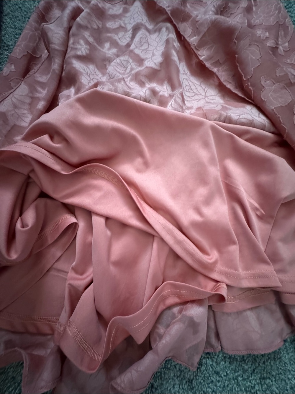 Lulu's Dusty Rose Ruffle Tiered Maxi Dress - Picture 11 of 12